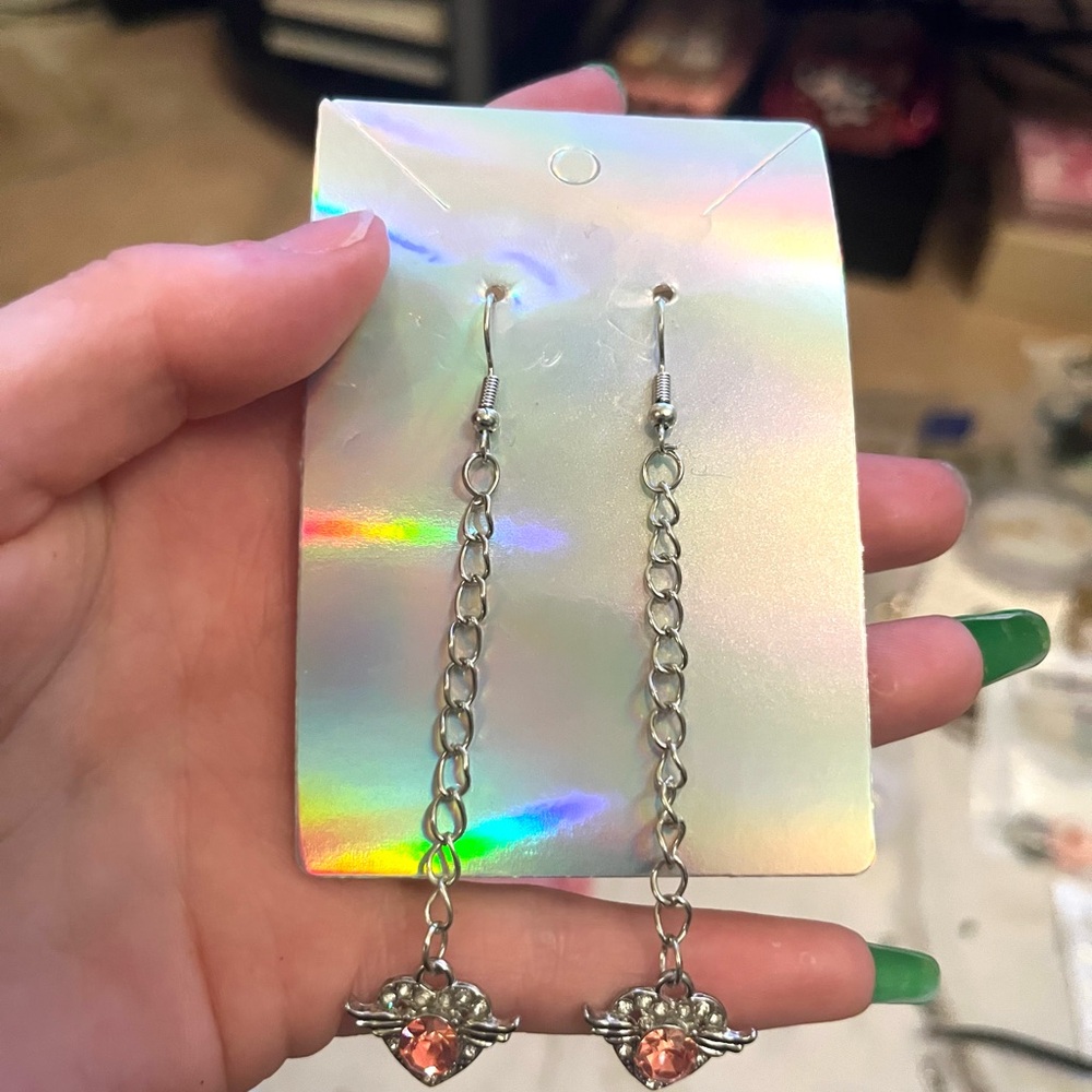 NEW Silver Sailor Moon Drop Earrings